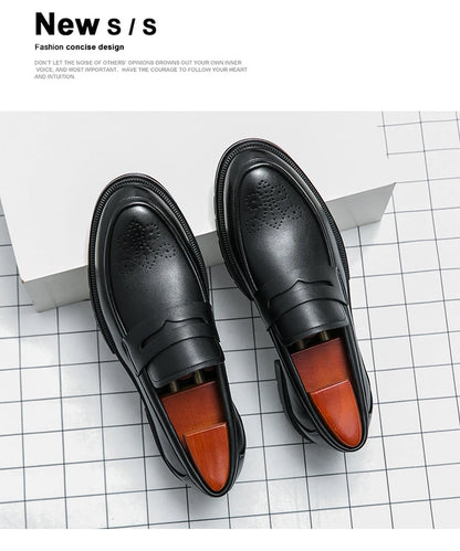 Mocassins pour hommes en cuir de haute qualité