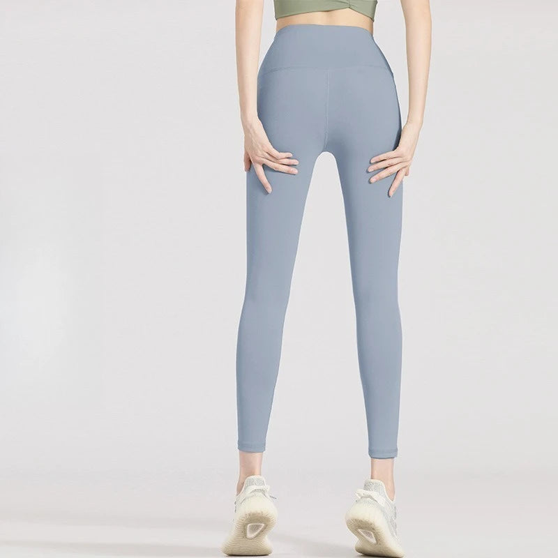 Nahtlose Yoga-Leggings mit hohem Bund für Damen – Po-Lifting- und Bauchkontrolle fürs Fitnessstudio