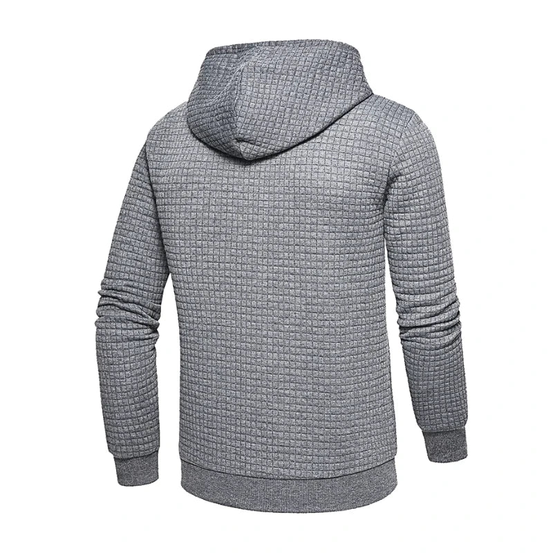 Kapuzenpullover für Herren – Lässiger Strickpullover mit schmaler Passform