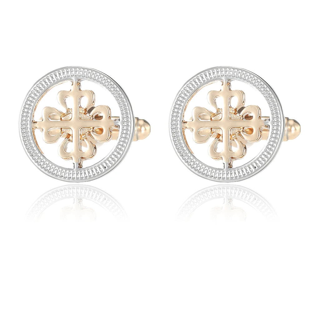 Men's Dragon Totem Round Cufflinks – Shirt Sleeve Buttons