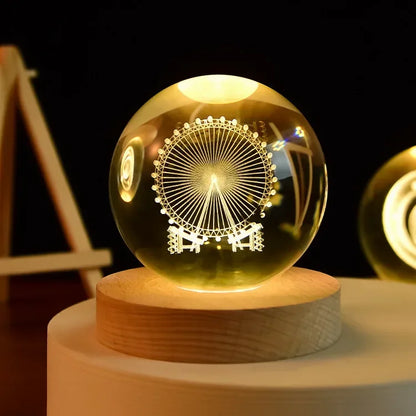 3D-Kristallplaneten-Nachtlicht-Astronomie-Globus
