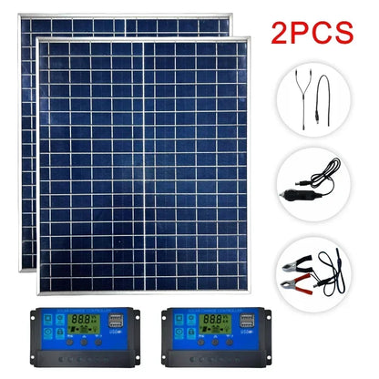 IP65 Waterproof 12V Photovoltaic Solar Panel Kit