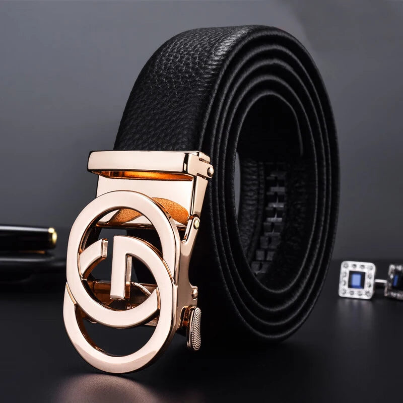 Men’s Automatic Buckle Leather Belt