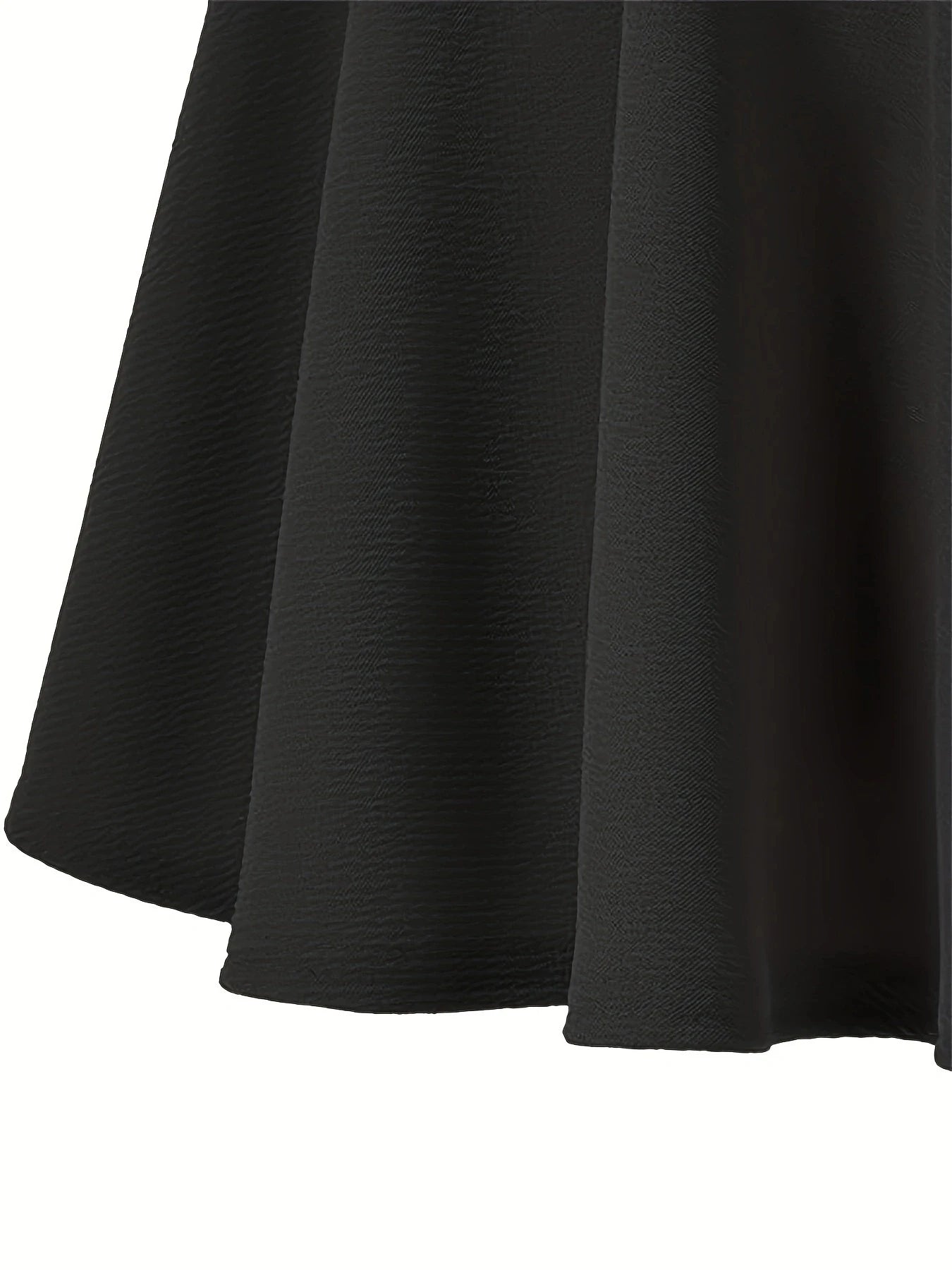 Stylish Black Pleated Mini Skirt