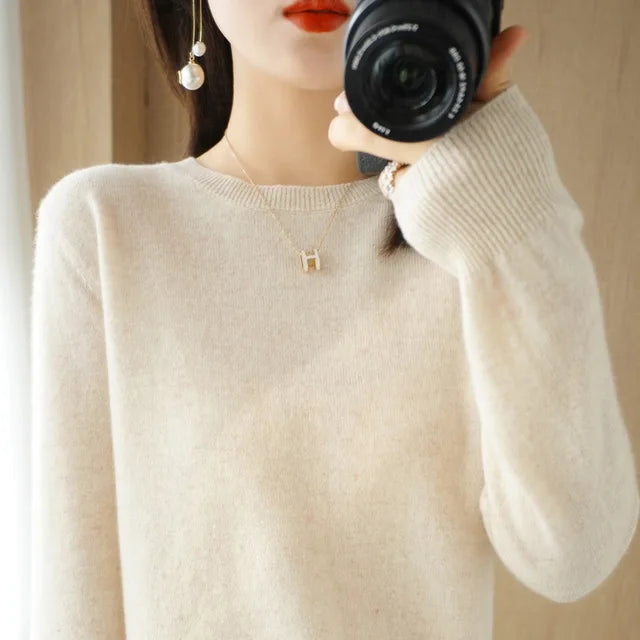 Cashmere Crew Neck Pullover Sweaters