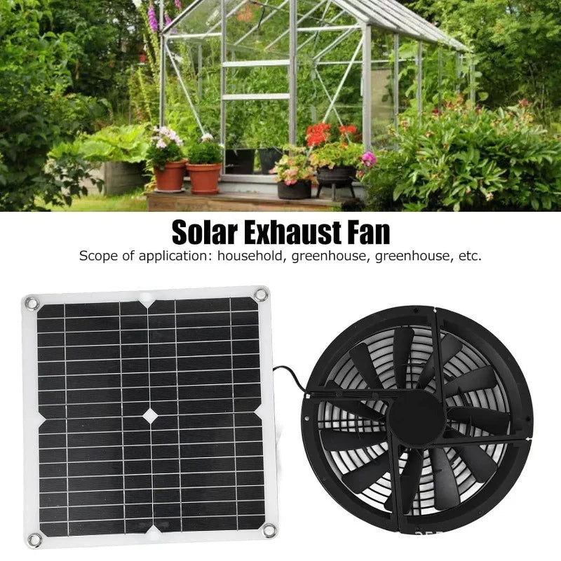 IP65 Waterproof 12V Solar Powered Fan Kit