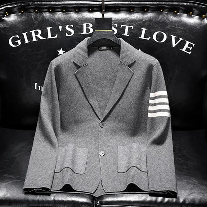 Herbst Langarm Gestrickte Offene Strickjacke männer Design Koreanischen Stil Vielseitig Trendy Luxus Casual
