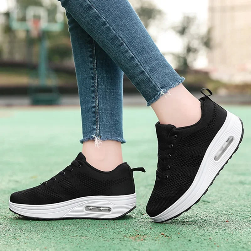 Women's Breathable Walking Mesh Air Cushion Shoes