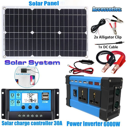 110V/220V Solar Inverter - Complete Solar Power Kit