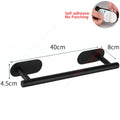 Towel bar black