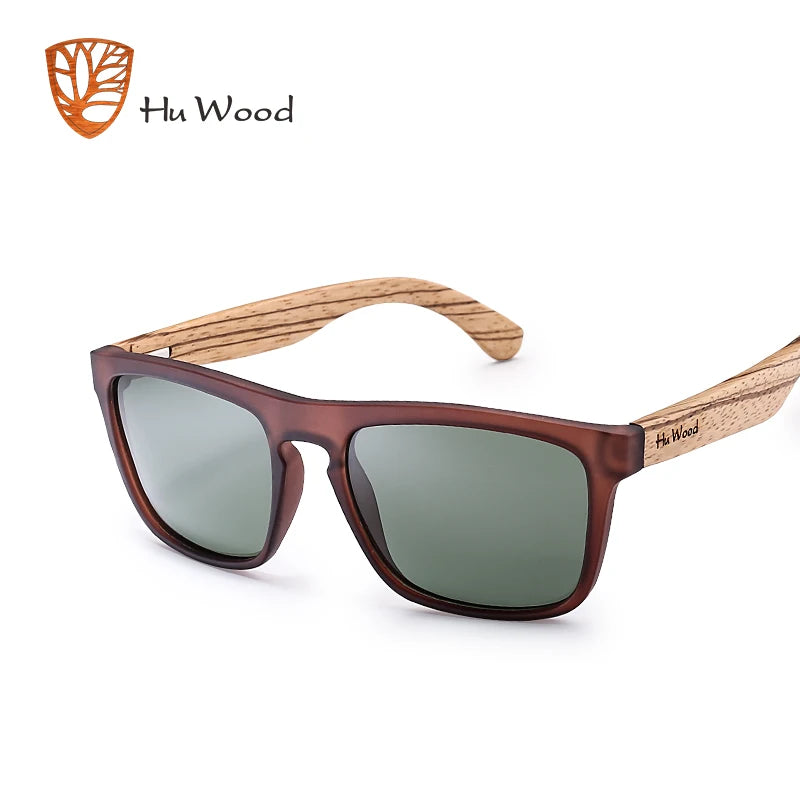 Herren-Sonnenbrille aus Holz mit polarisierten Gläsern – Rahmen aus Zebranoholz, UV400-Schutz