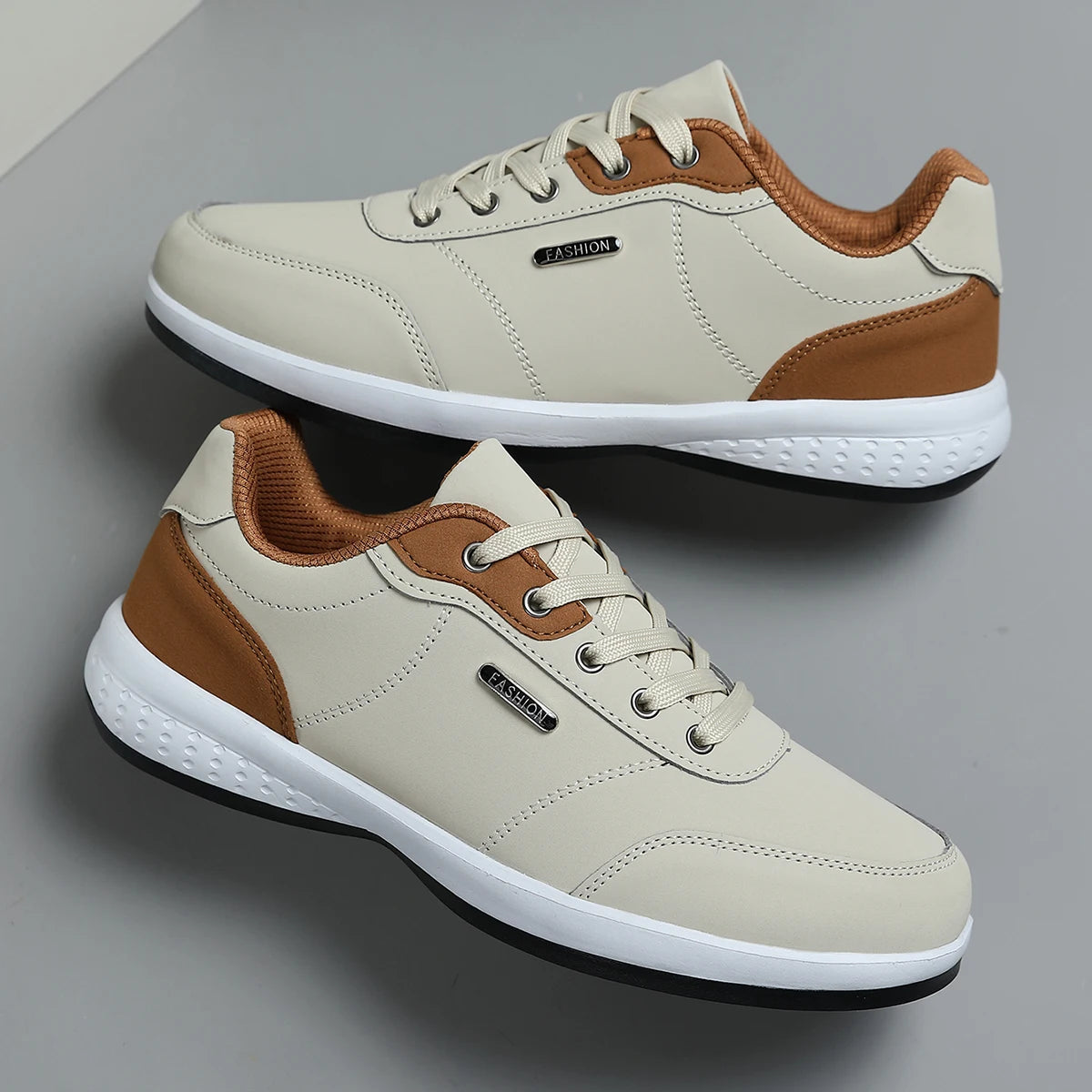 Wasserdichte und atmungsaktive Herren-Lederschuhe für Frühling und Herbst 