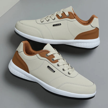 Wasserdichte und atmungsaktive Herren-Lederschuhe für Frühling und Herbst 