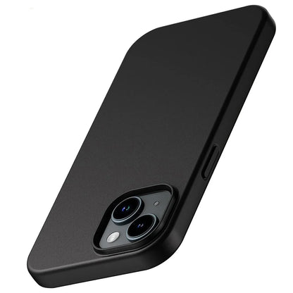 Coque souple en silicone mat de luxe pour iPhone