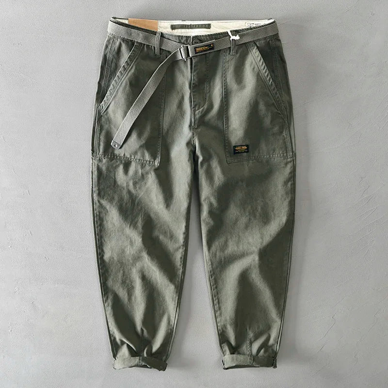 Men's Big Pocket Cotton Cargo Trouser Pants