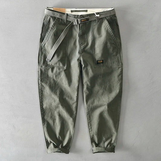 Men's Big Pocket Cotton Cargo Trouser Pants