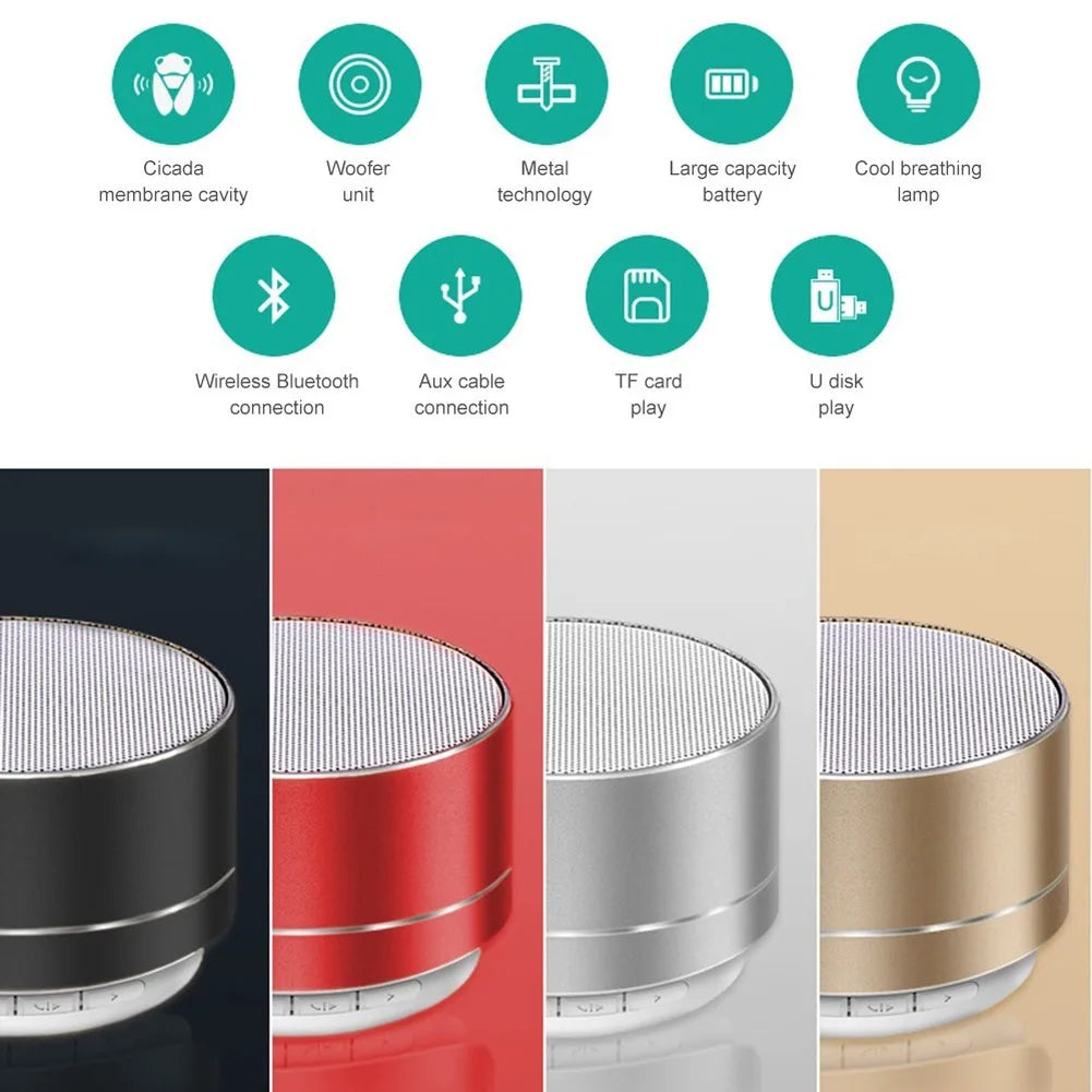 AI Voice Control Mini Portable Bluetooth Speaker