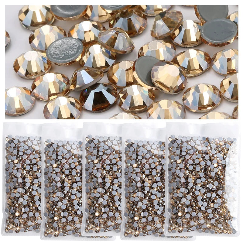 Strass pailletés à dos plat pour nail art, accessoires de décoration pour robe
