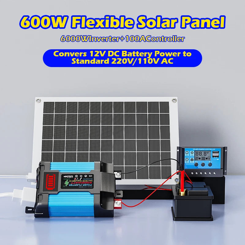 Complete Solar Panel Kit With Battery And Inverter
