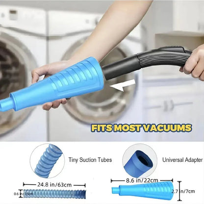 Bendable Vacuum Kit for Efficient Dryer Cleaning