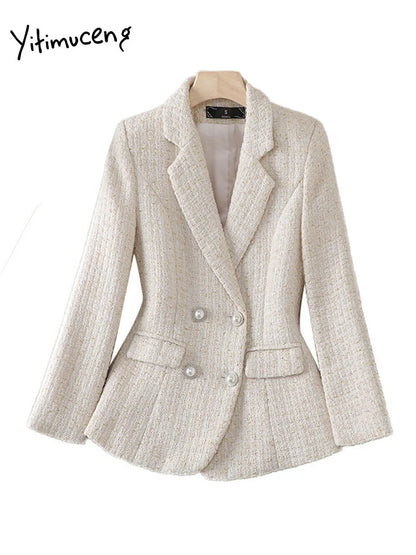 Blazer Femme En Tweed Parfumé Petit