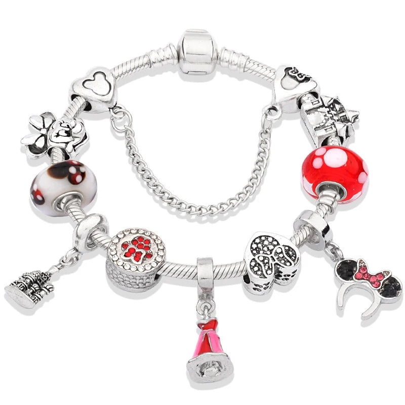 Charm-Armbänder mit Kristallperlen für Damen