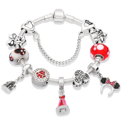 Charm-Armbänder mit Kristallperlen für Damen