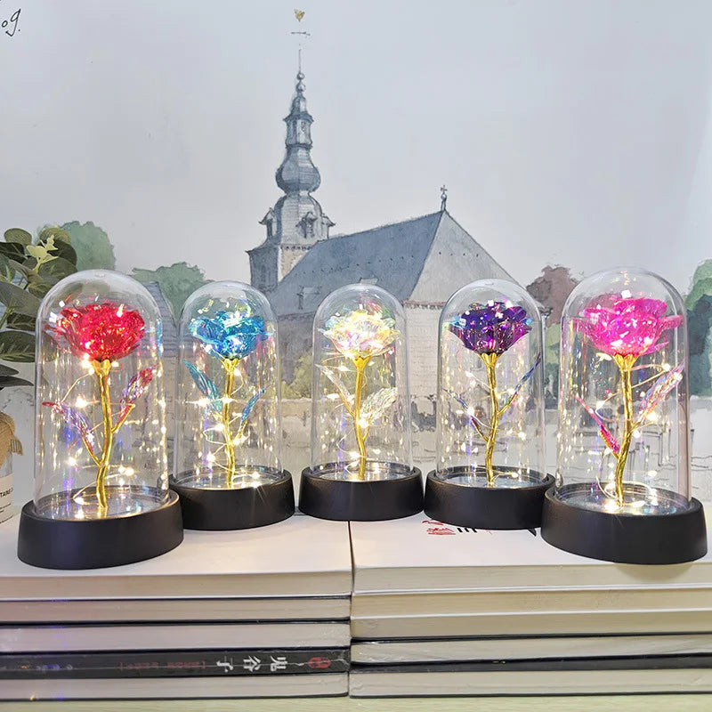 Eternal Gold Foil Rose - Creative LED Night Light Flower Valentine Gift