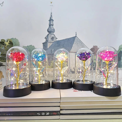 Eternal Gold Foil Rose - Creative LED Night Light Flower Valentine Gift