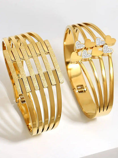 18K Gold Stainless Steel Bracelets for Women