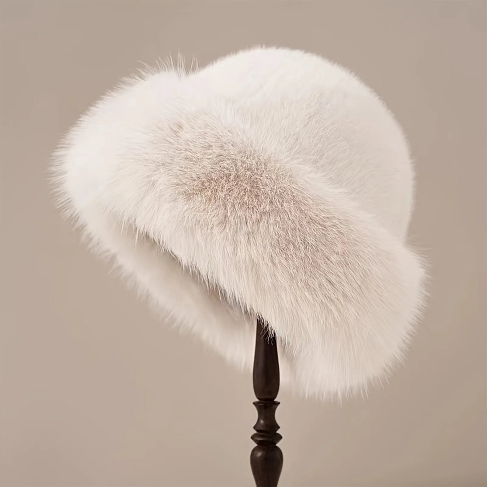 Mongolian Style Warm Fur Hat Women - Ear Protection Windproof Thick Snow Hat