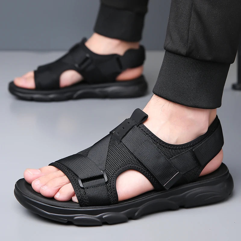 Men's Beach Sandals Non-Slip Casual Slippers – Lightweight Summer Flat Comfort Walking Shoes