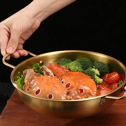 Meeresfrüchte- und Reistopf aus Edelstahl