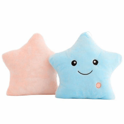 Soft Stuffed Plush Glowing Colorful Stars Cushion Led Light kids Toys