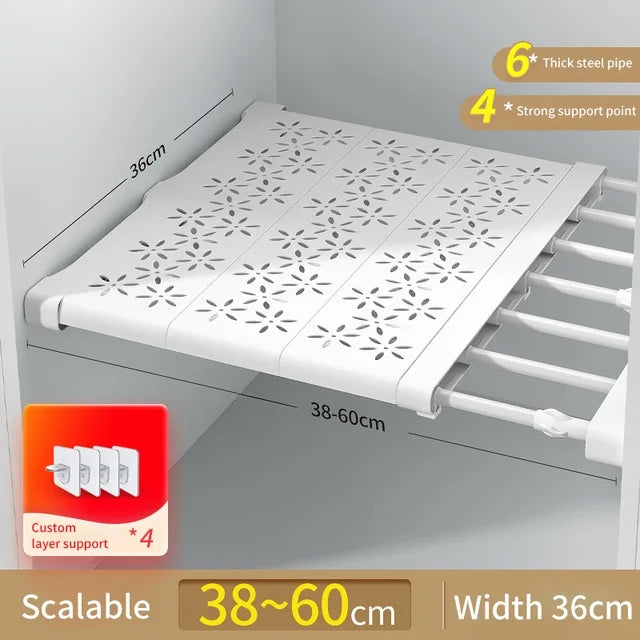 Multi-Layer Dustproof Wardrobe Storage Rack