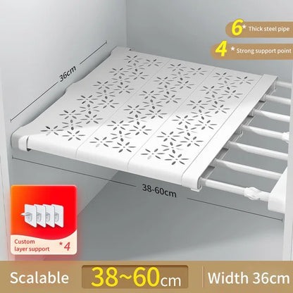 Multi-Layer Dustproof Wardrobe Storage Rack
