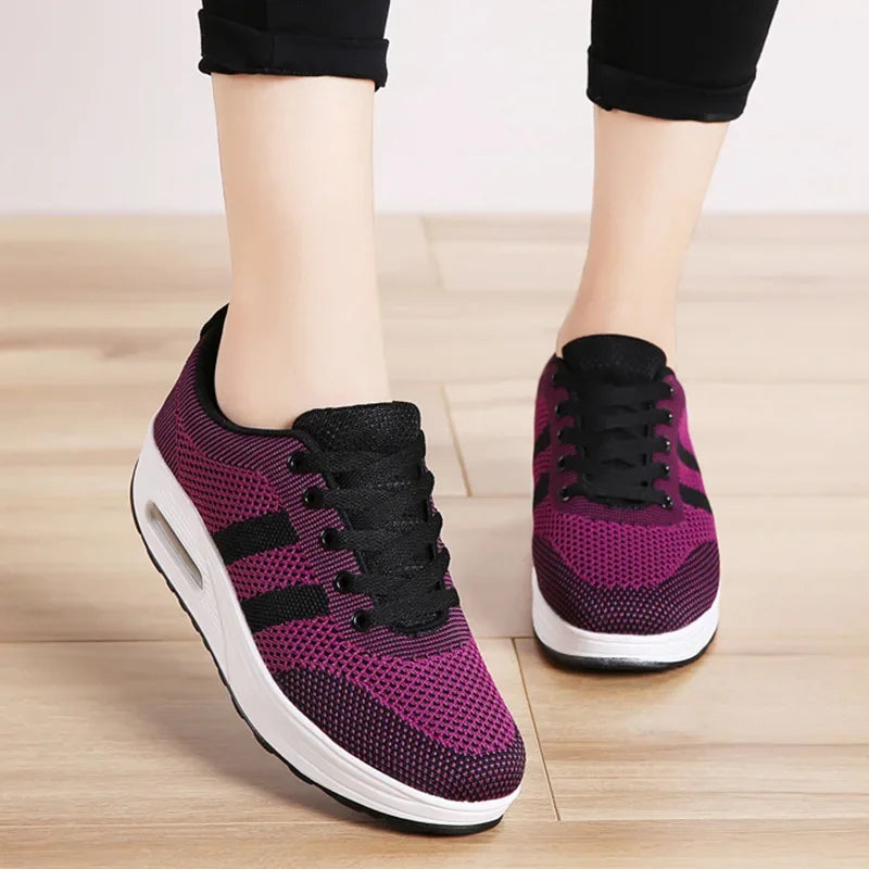 Women's Breathable Walking Mesh Air Cushion Shoes