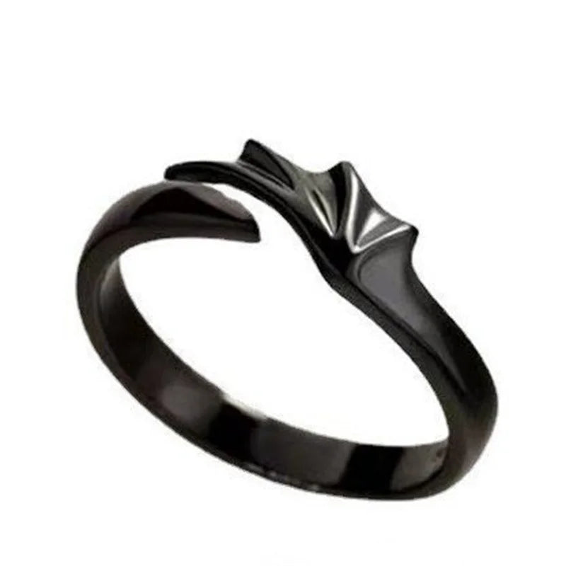 Unisex Angel & Demon Wings Gothic Ring—Punk Open Adjustable Handmade Ring