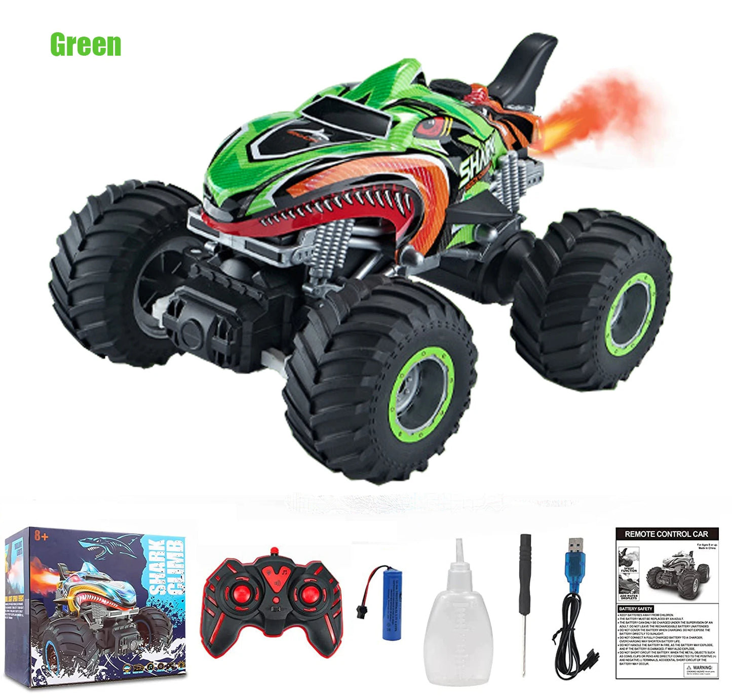 Monster Shark RC Stunt-Auto mit Sound und Licht