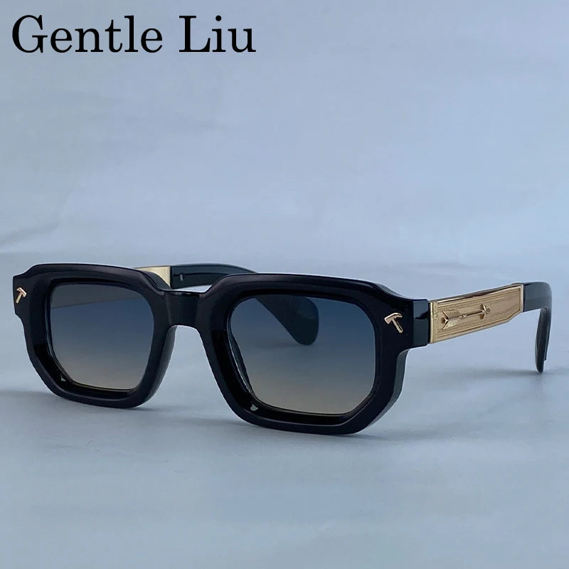 Men's Driving Square Vintage Steampunk Sunglasses