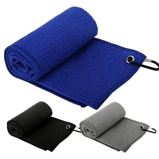 30x30cm Microfiber Golf Towel with Hook