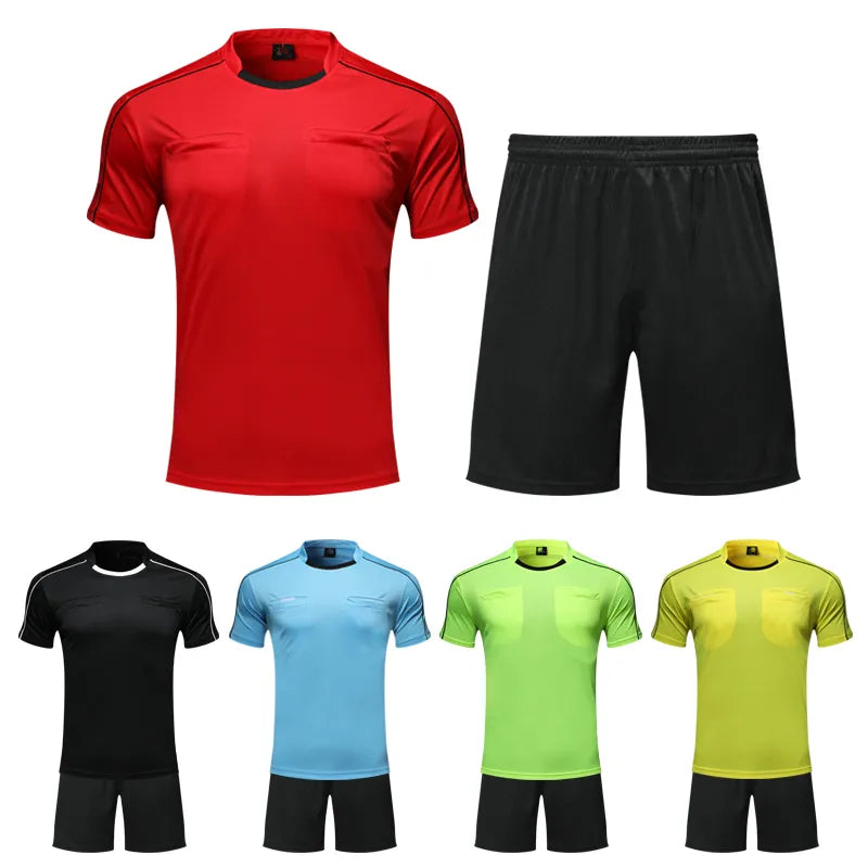 Multi-Color Football Referee Shirt Sets for Men