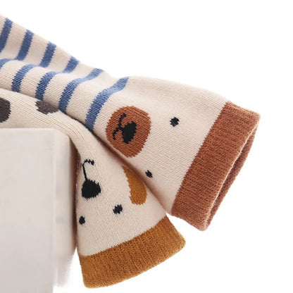 Chaussettes d'été antidérapantes pour bébé à imprimé animal