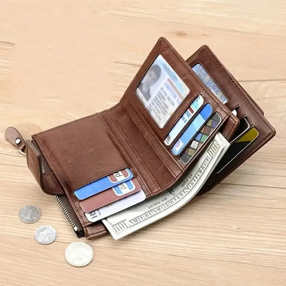 Men's RFID Blocking PU Leather Wallet