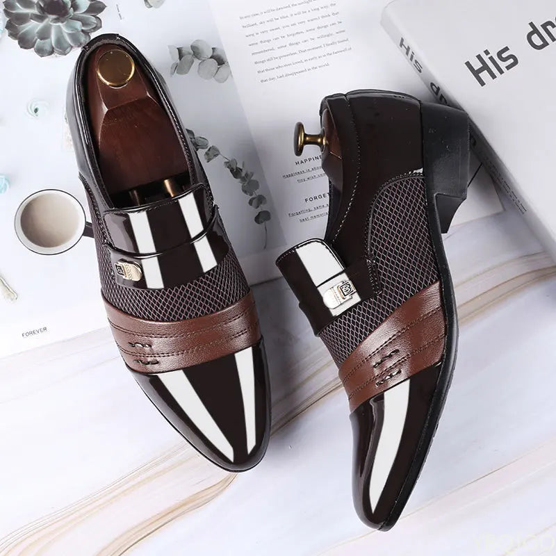 Mocassins d'affaires en cuir PU pour hommes