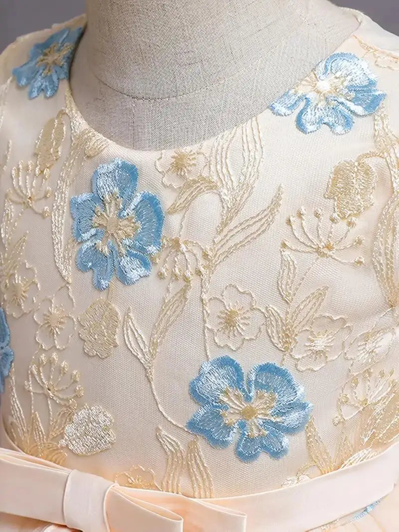 Robes d'été mi-longues pour filles de 4 à 6 ans