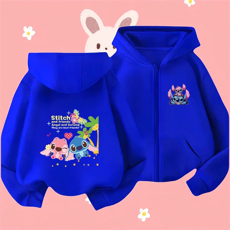 90s Cartoon Lilo and Stitch Hoodie - Cute Anime Sweatshirt