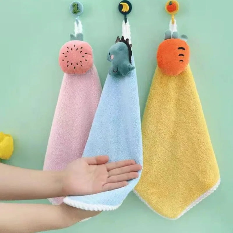Niedliche Handtücher für Kinder, Baby-Mikrofaser-Fingerspitzenhandtücher