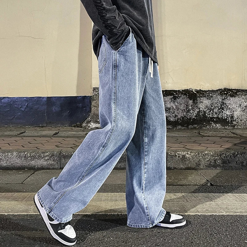 Pantalon/jean ample hip-hop streetwear pour hommes