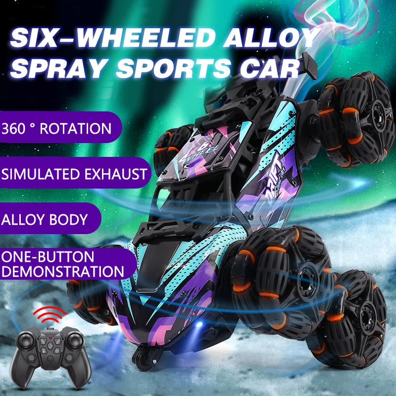 Spray Twisting Stunt RC Car – Sechsrädriges Spielzeug